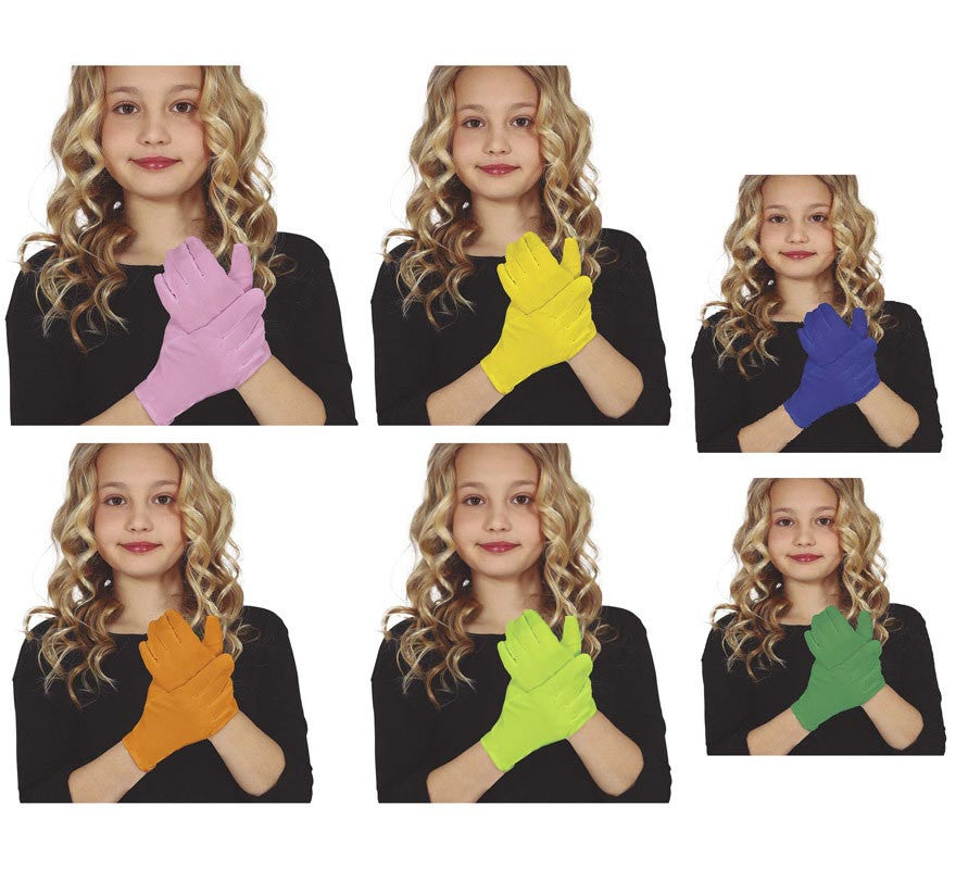 Translation missing: en.Guantes Cortos Infantiles en varios colores mate de 19 cm