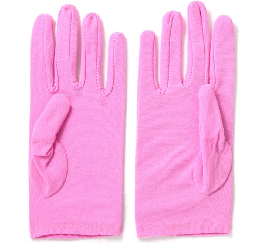 Guantes Cortos infantiles rosas