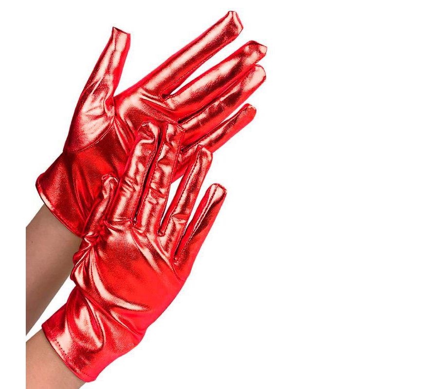 Guantes Cortos para adultos en varios colores Metalizados
