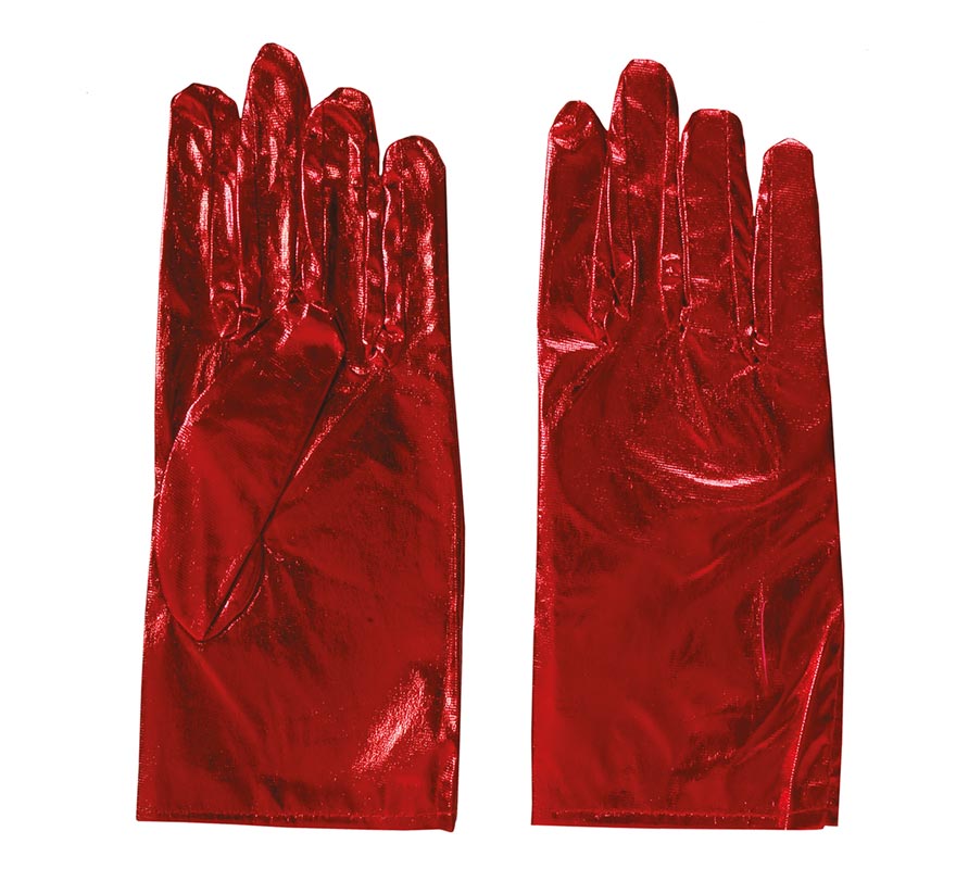 Guantes cortos rojo 22 cm