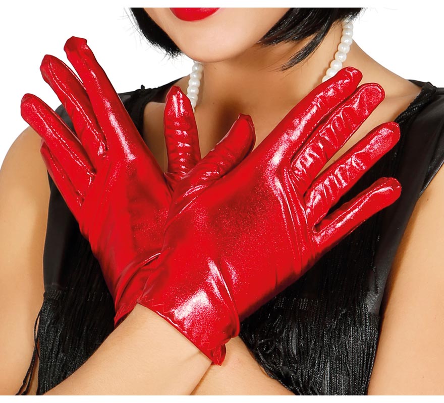Translation missing: en.Guantes cortos rojo 22 cm