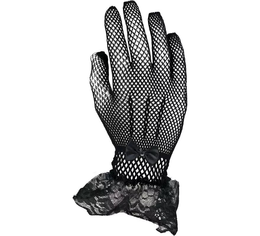Guantes de Encaje negros adultos