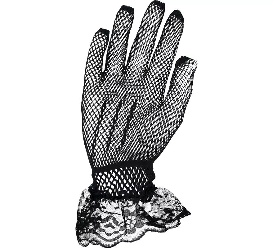 Guantes de Encaje negros adultos
