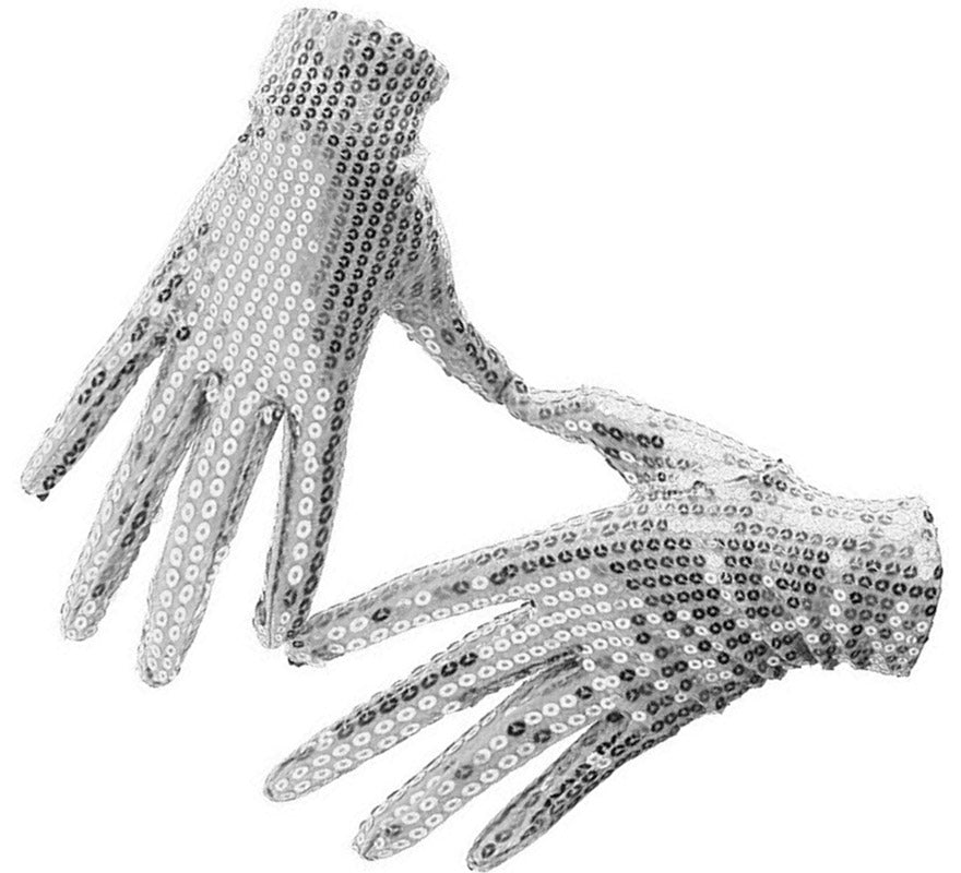 Guantes de Lentejuelas para adultos en varios colores