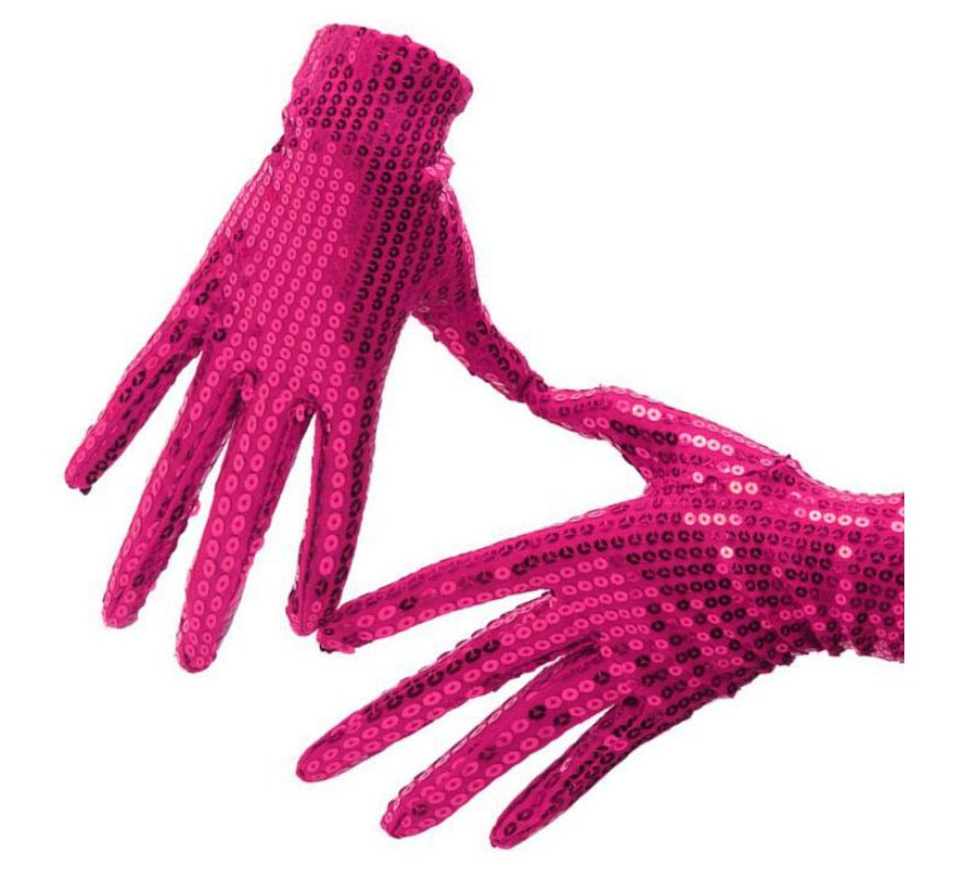 Guantes de Lentejuelas para adultos en varios colores