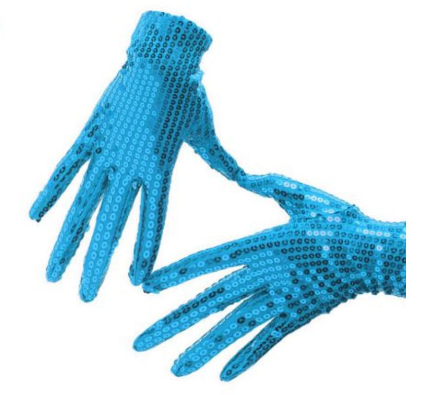 Guantes de Lentejuelas para adultos en varios colores