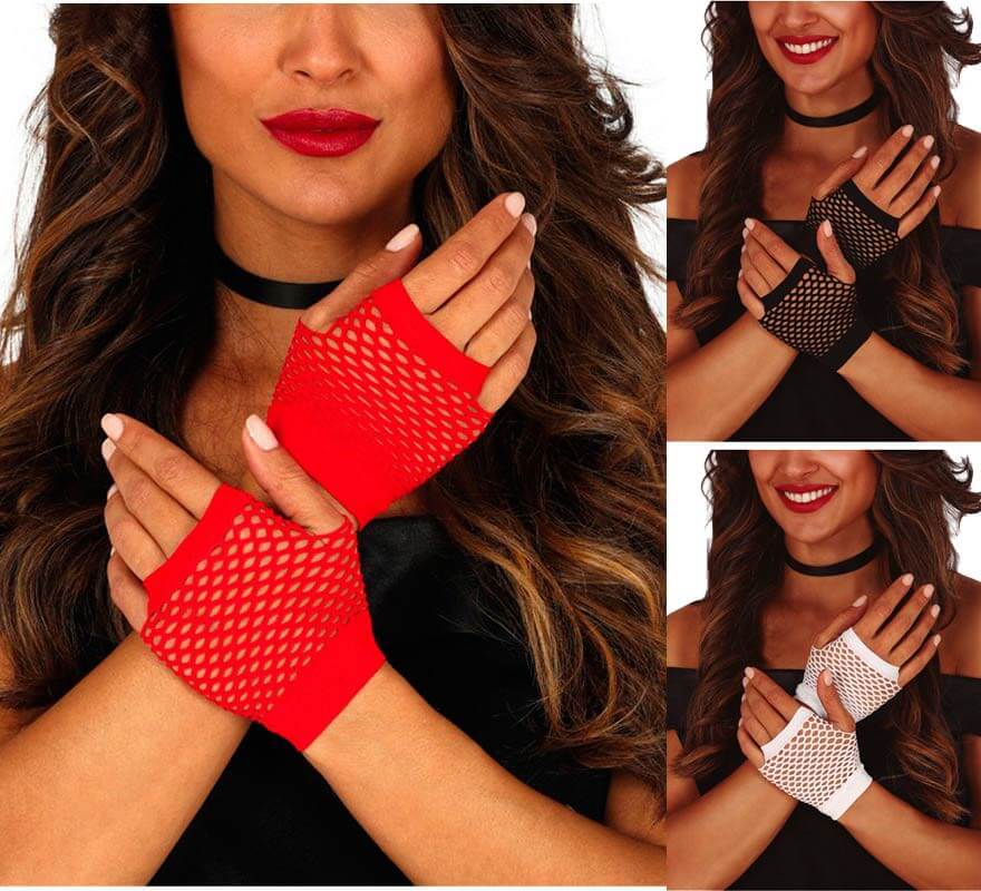 Guantes de Malla en varios colores de 11 cm