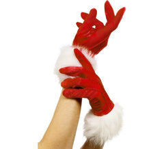 Red Santa Claus Gloves