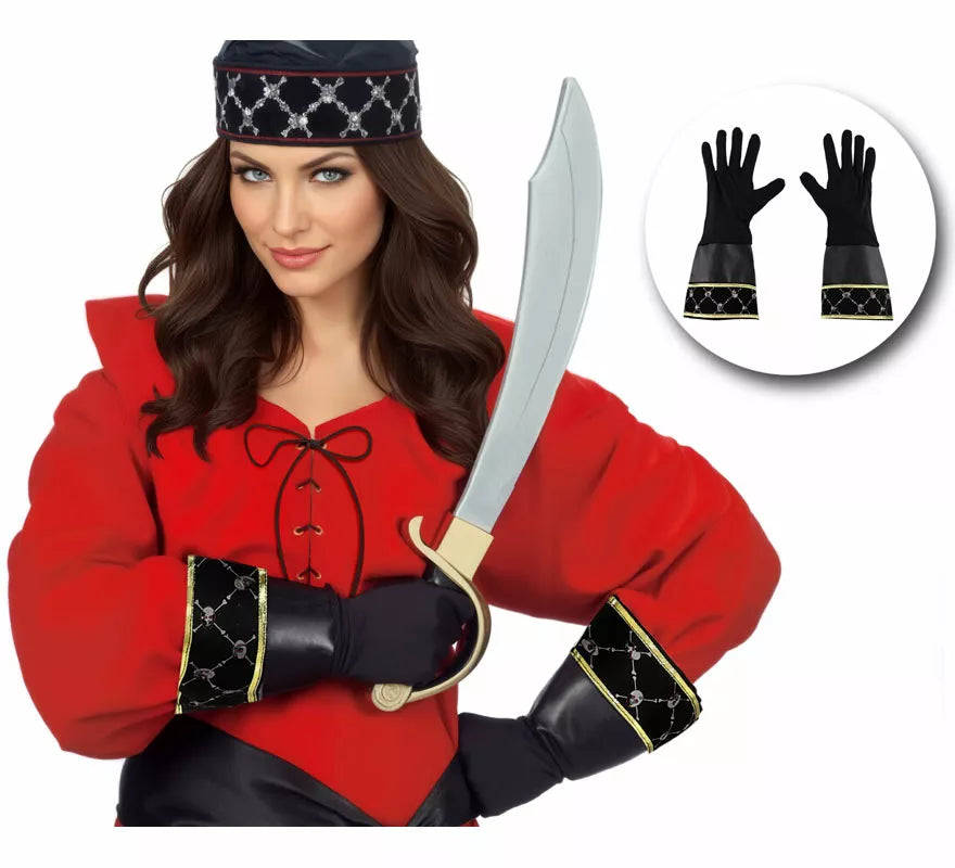 Guantes de Pirata Bucanero para adultos