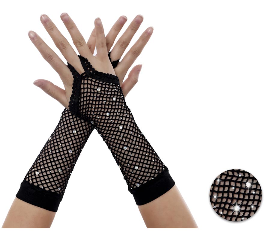 Translation missing: en.Guantes de Red Largos con Brillito sin dedos