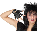 Guantes de Rockero Negro con Parches