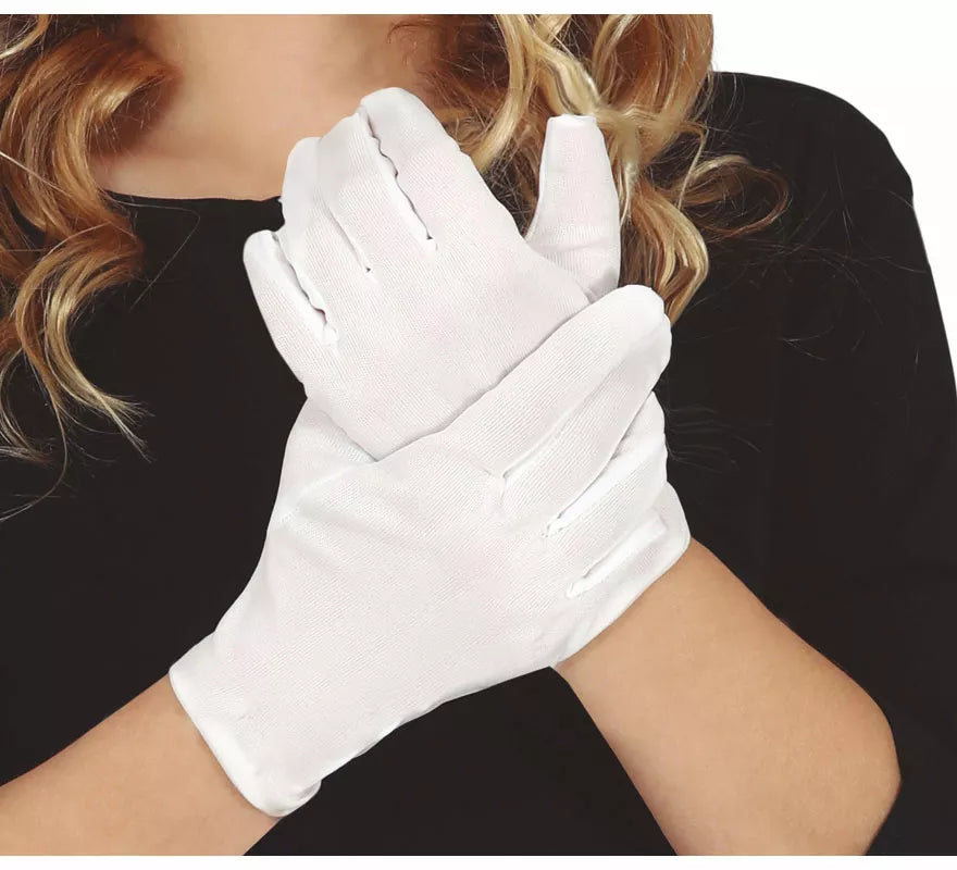 Guantes infantiles blancos