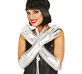 Guantes Largos color plata 44 cm