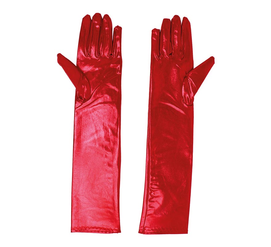 Guantes Largos color rojo 44 cm