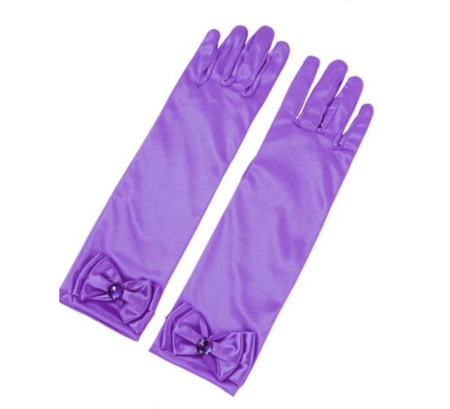 Guantes Largos con Lazo infantiles en varios colores