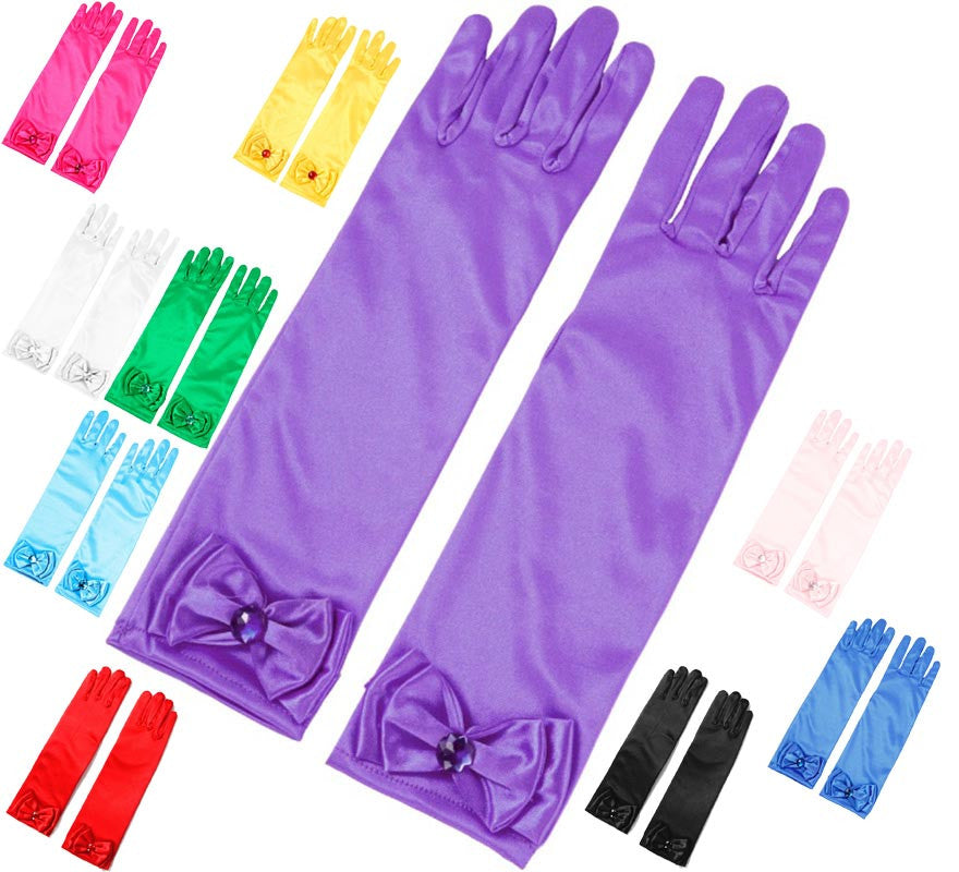 Guantes Largos con Lazo infantiles en varios colores
