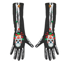 Catrina Day of the Dead long gloves 40 cm