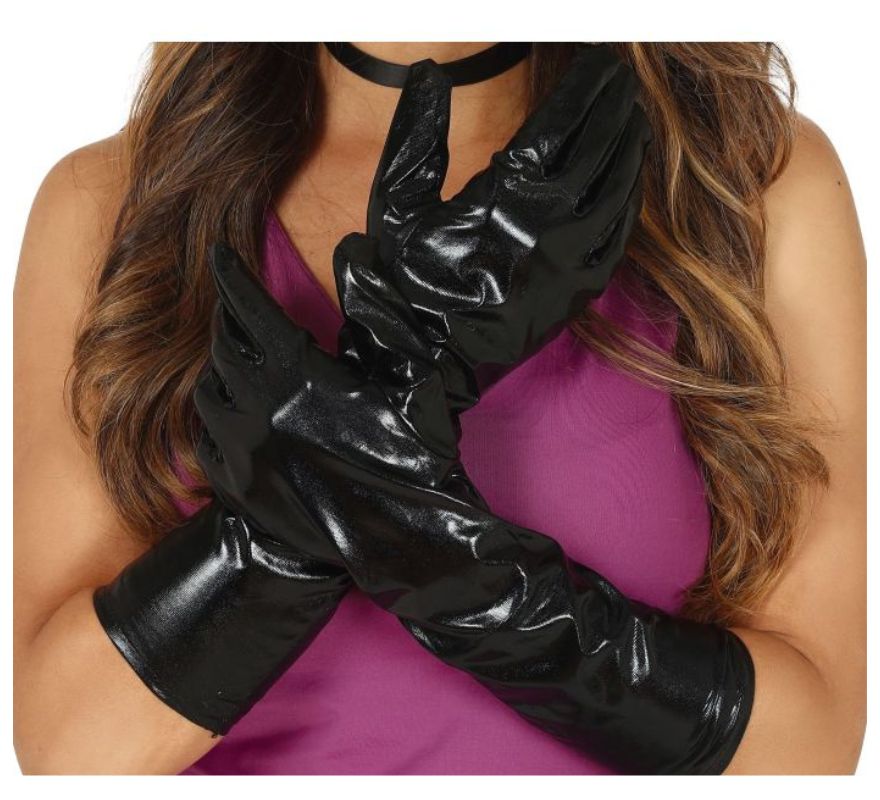 Guantes Largos Metalizados en varios colores de 45 cm