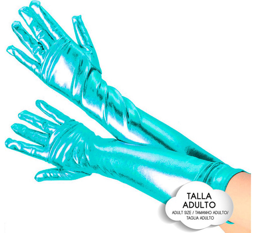 Guantes Largos Metalizados para adultos en varios colores
