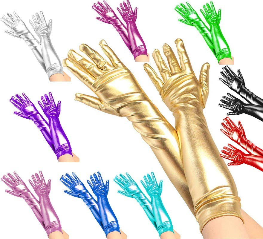 Translation missing: en.Guantes Largos Metalizados para adultos en varios colores