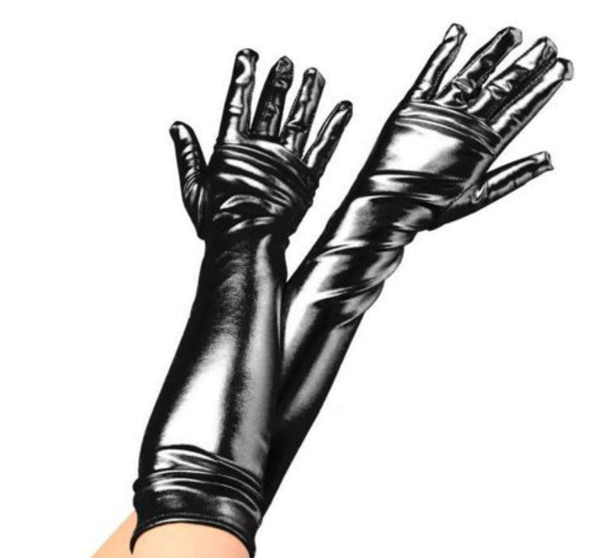 Guantes Largos Metalizados para adultos en varios colores