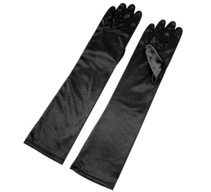 Guantes Largos Satén para adultos en varios colores