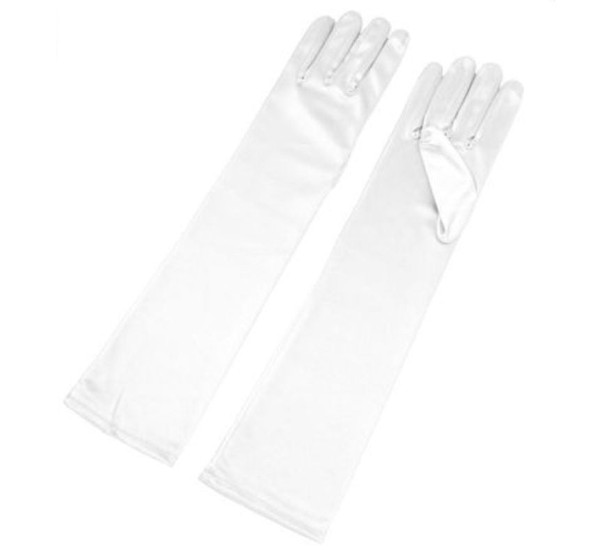 Guantes Largos Satén para adultos en varios colores