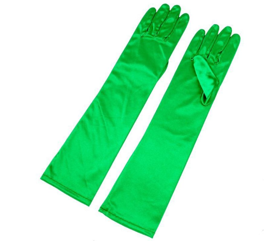 Guantes Largos Satén para adultos en varios colores