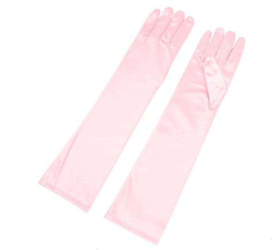 Guantes Largos Satén para adultos en varios colores