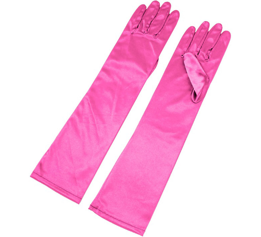 Guantes Largos Satén para adultos en varios colores
