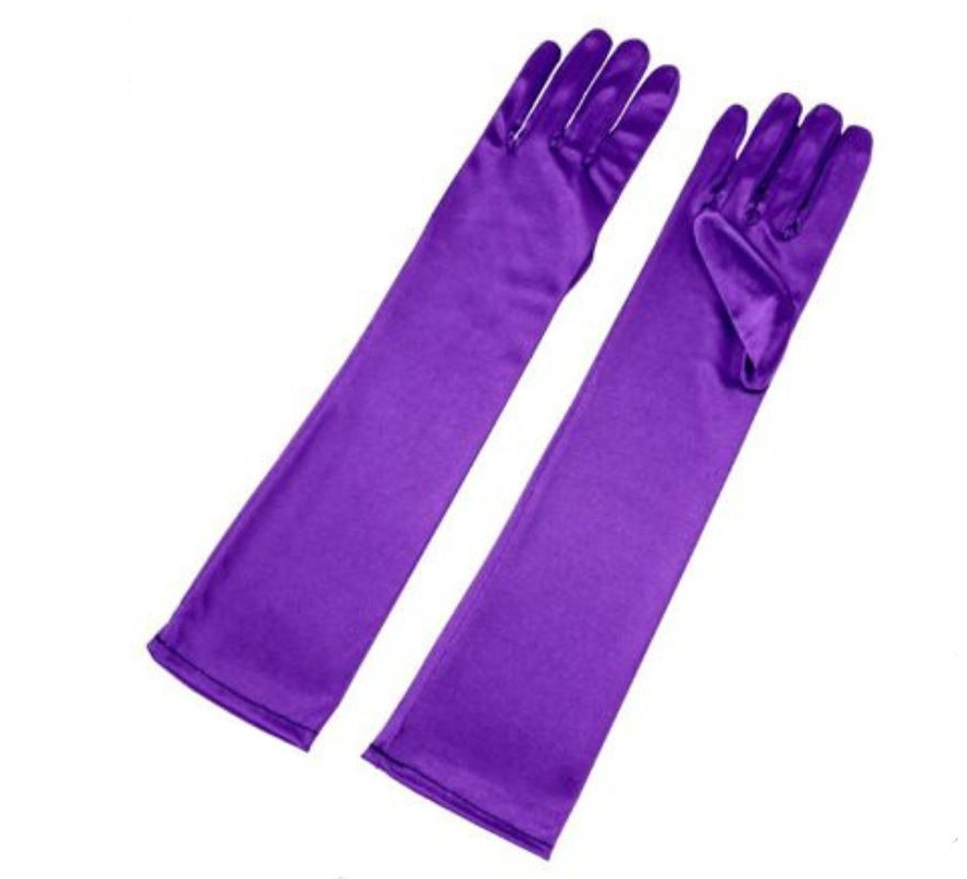 Guantes Largos Satén para adultos en varios colores