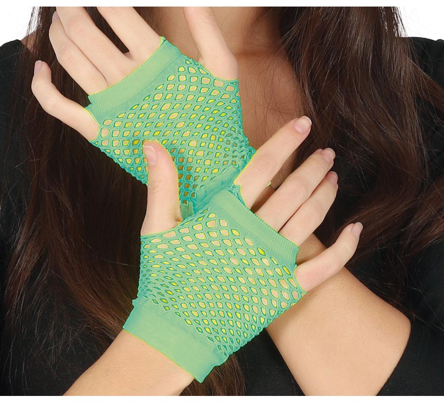 Guantes Malla en varios colores Neón de 11 cm