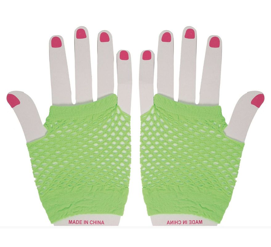 Guantes Malla en varios colores Neón de 11 cm