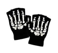Guantes Mitones de Esqueleto de Lana