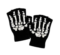 Wool Skeleton Mittens Gloves