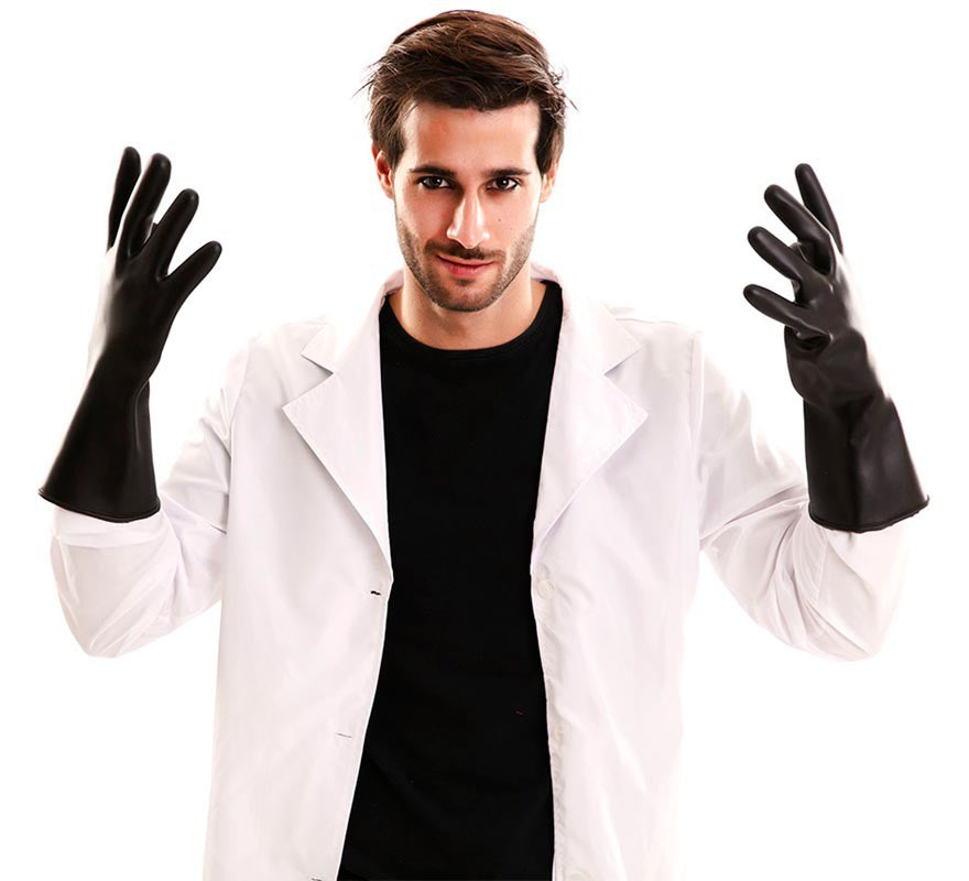 Guantes Negros Pvc de 33,5X14 cm