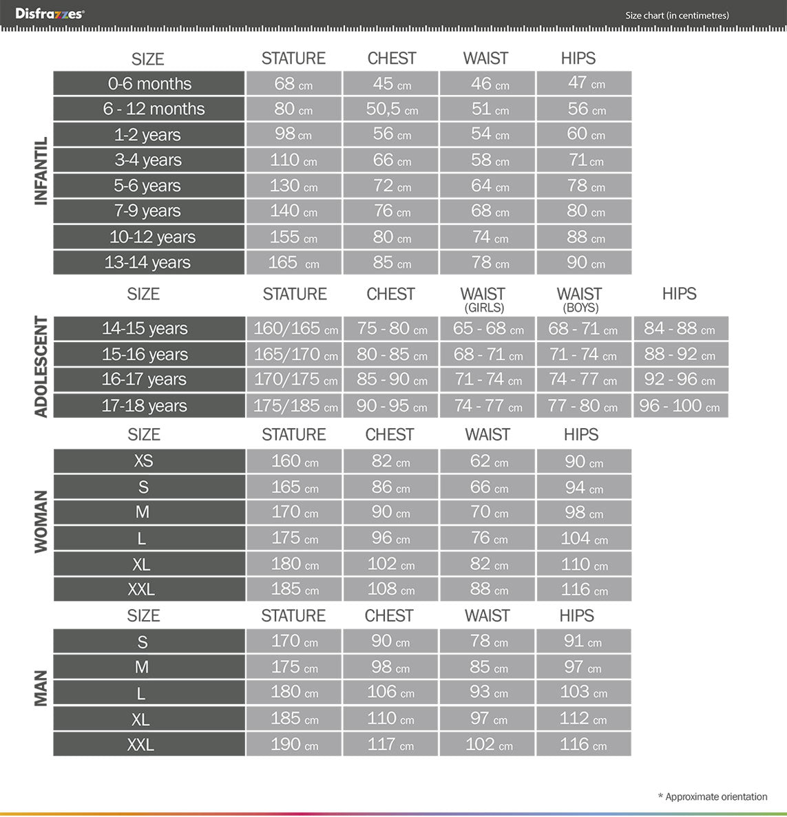 Size guide
