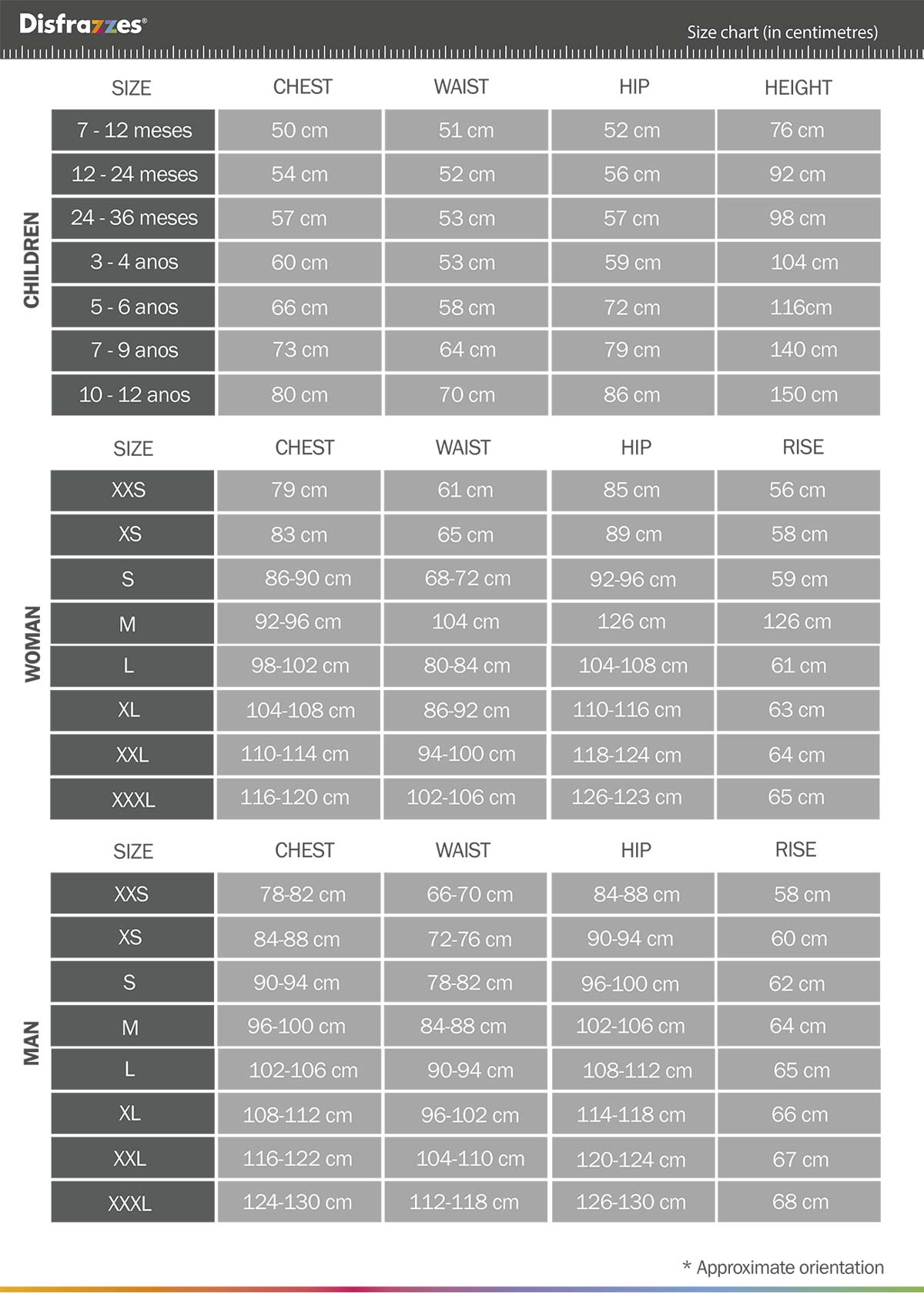 Size guide
