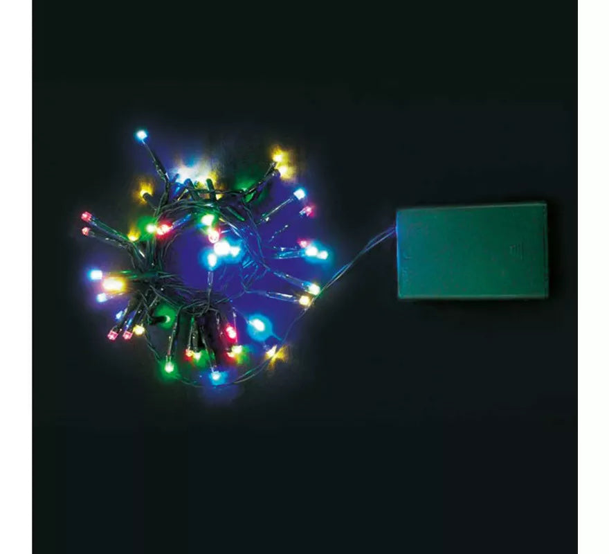 Translation missing: en.Guirnalda 96 Led Multicolor Exterior Multifunción Funciona a Pilas