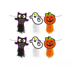 2m Lovely Owl and Ghost Garland