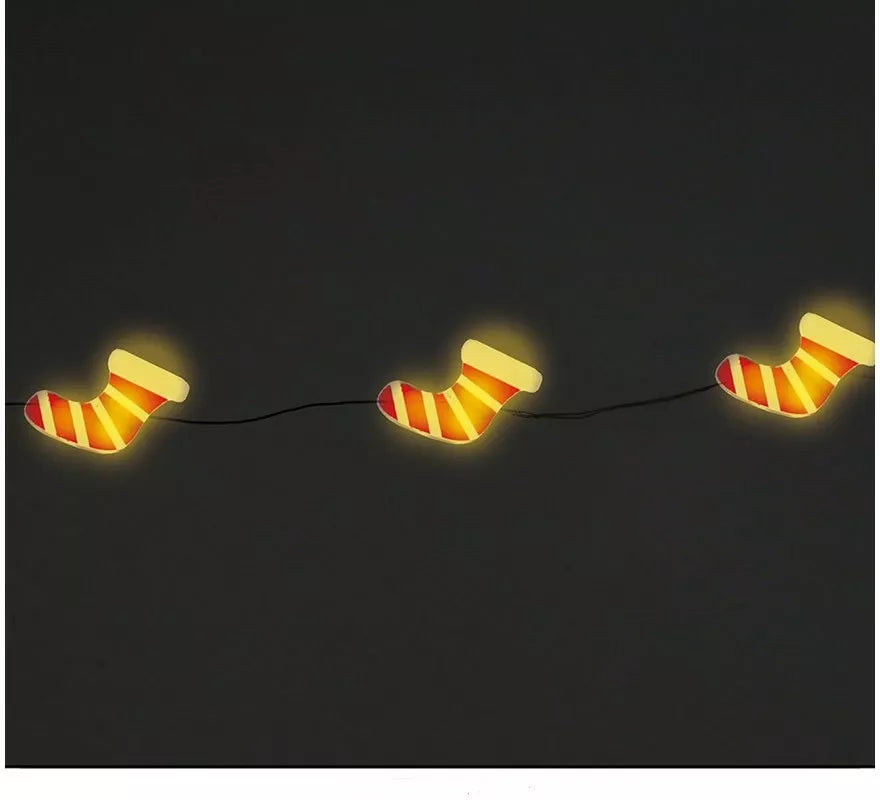 Translation missing: en.Guirnalda con 20 Botas Papá Noel Led