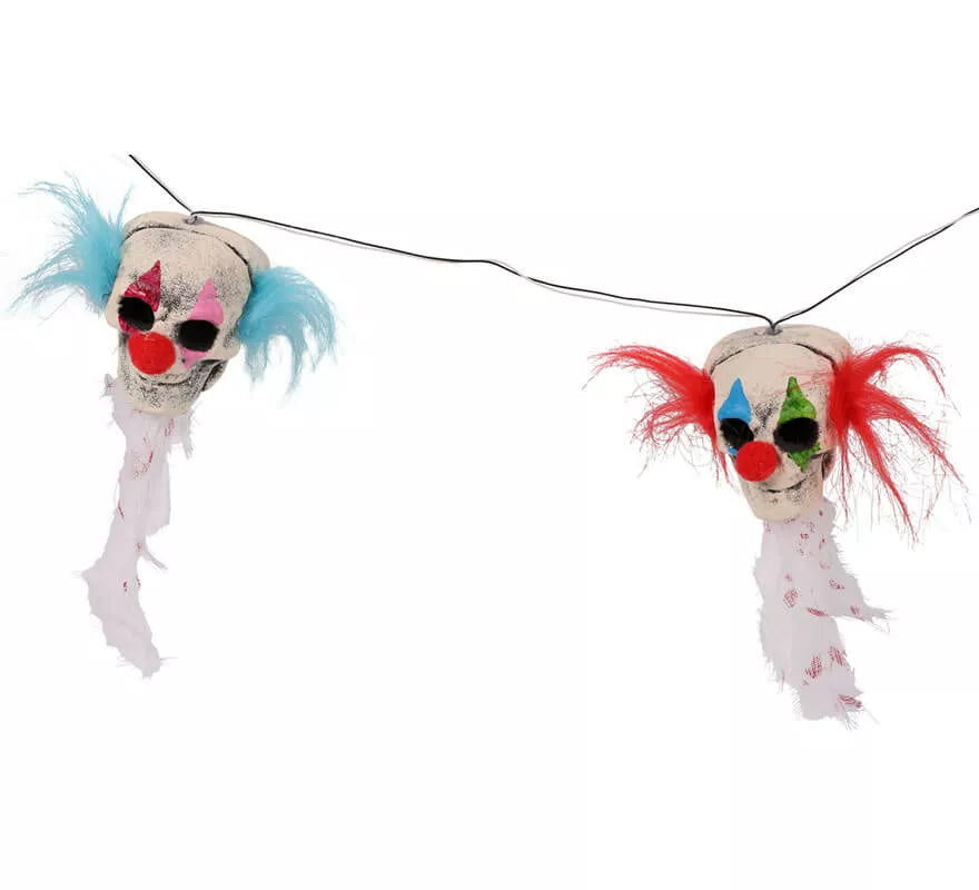 Translation missing: en.Guirnalda con 6 Cabezas de Payaso con luz de 180 cm