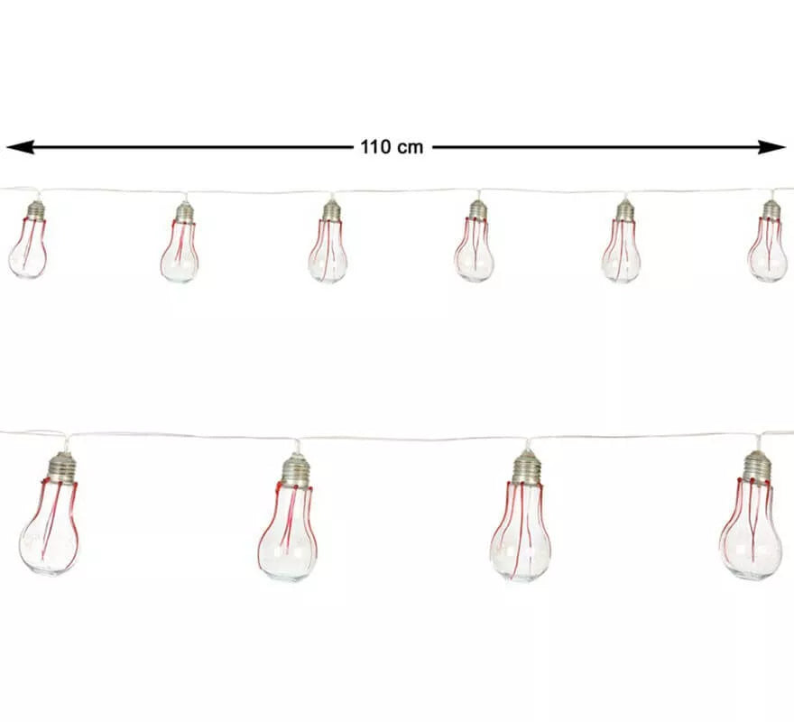 Guirnalda con Bombillas y Luz de 110 cm