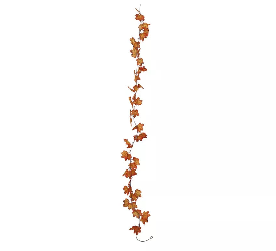 Guirnalda con Hojas Naranjas de 190 cm