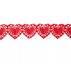 Large hearts garland 400 cm