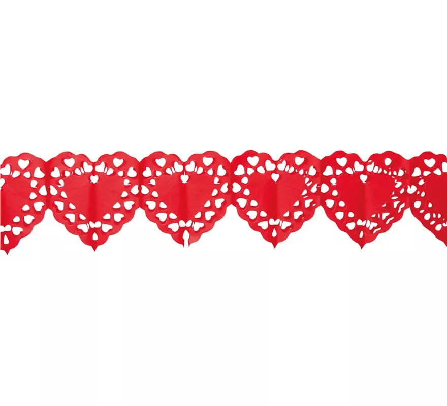 Translation missing: en.Guirnalda corazones grandes 400 cm
