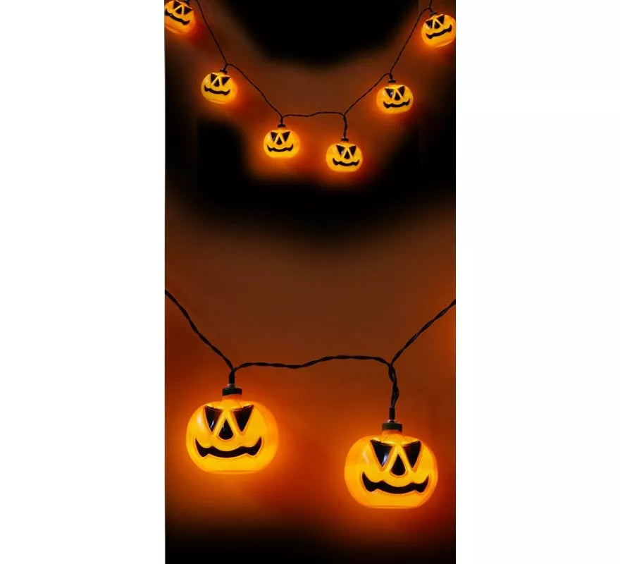 Translation missing: en.Guirnalda de 10 Calabazas iluminación LED de 150 cm