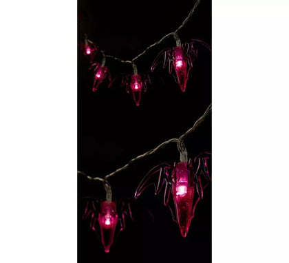 Guirnalda de 10 Murciélagos iluminación LED de 150 cm