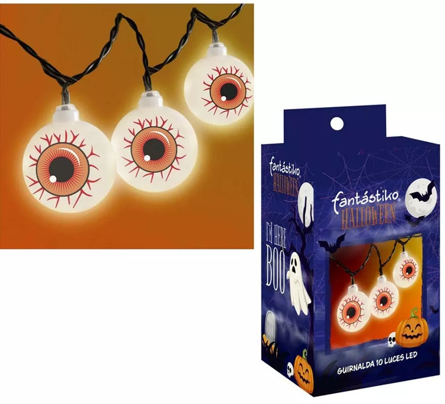 Guirnalda de 10 Ojos Sangrientos iluminación LED de 150 cm