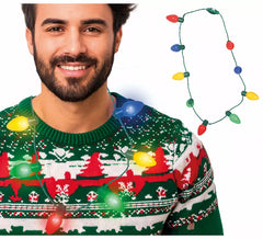 Circular 13-LED multicolour battery-operated string light